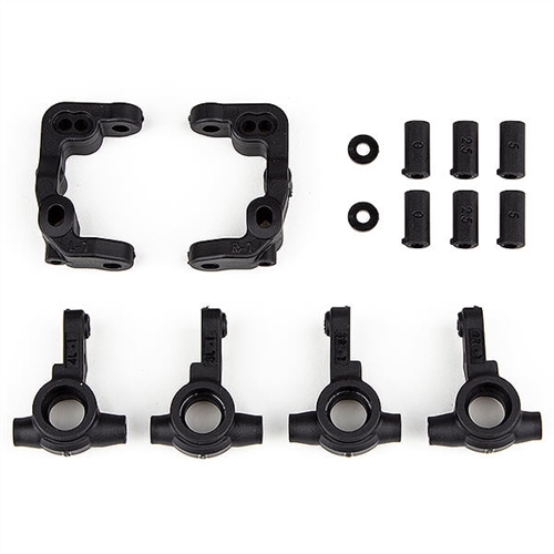 TEAM ASSOCIATED RC10B6.4 -1MM SCRUB CASTER AND STEERING BLOC